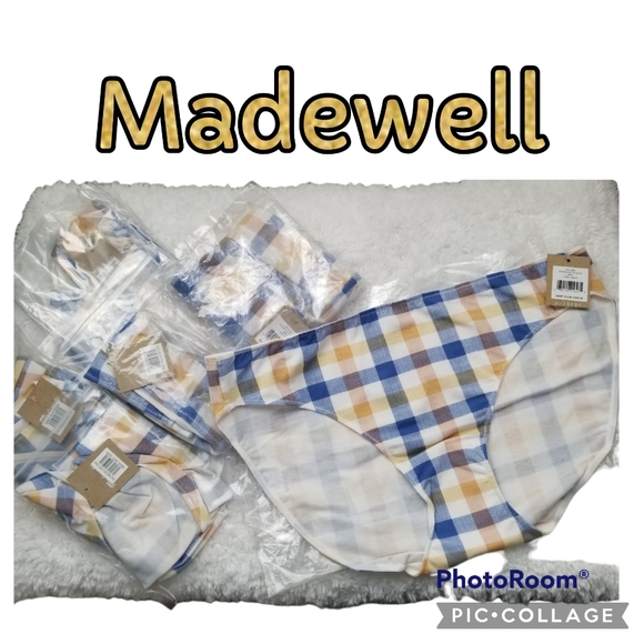Madewell Other - Sold Other Platform! Madewell Bikinis NWT Jersey Intimates Plaid Print Size XLrg